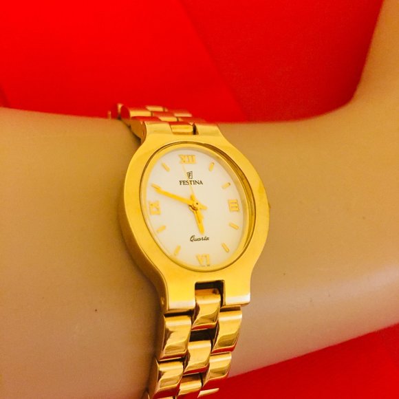 Festina 5 outlet micron gold plated